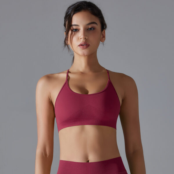Cross US back tight high elastic sports underwear yoga clothing running fitness yoga  female