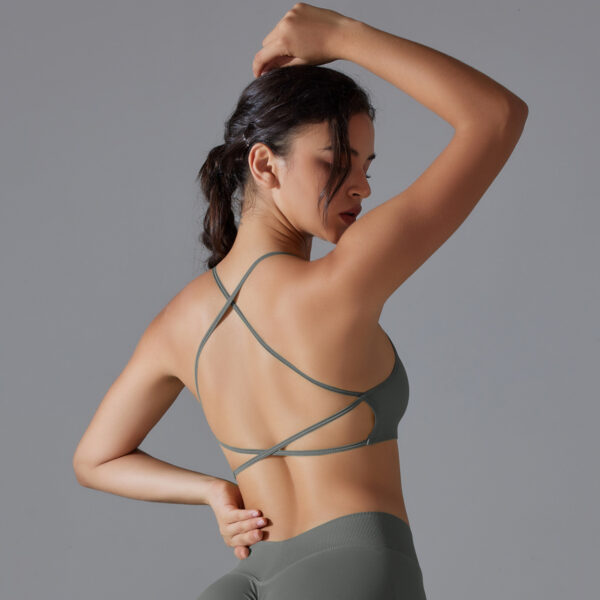 Cross US back tight high elastic sports underwear yoga clothing running fitness yoga  female - Image 5