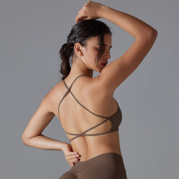 Cross US back tight high elastic sports underwear yoga clothing running fitness yoga  female - Image 3