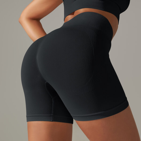 Europe and the United States solid color beauty back high elastic running sports fitness yoga pants female - Image 10