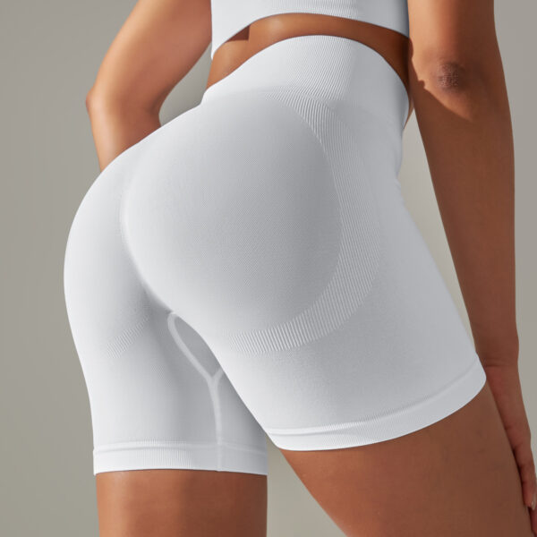 Europe and the United States solid color beauty back high elastic running sports fitness yoga pants female - Image 6