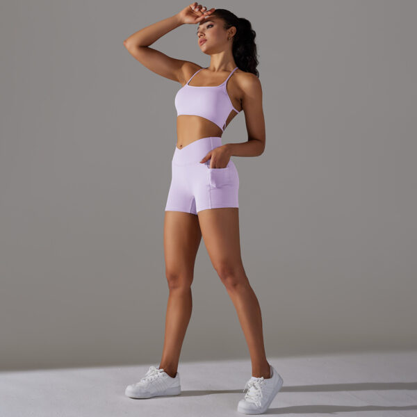 Naked Feel Yoga Set Shorts Women Fitness Suit for Sports Sets Gym Wear Workout Clothes for Woman Sportswear Sport Outfit Ladies - Image 4