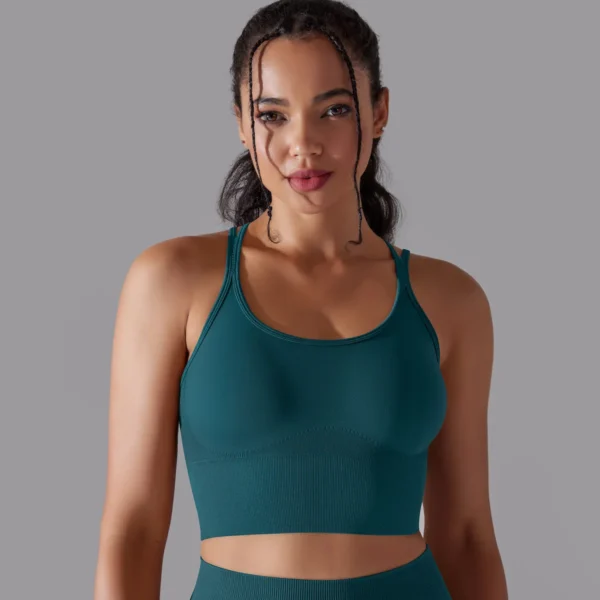 Beautiful back sports underwear tight shockproof high strength yoga fitness undershirt female - Image 12
