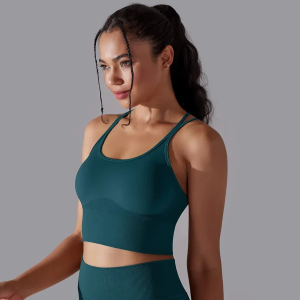 Beautiful back sports underwear tight shockproof high strength yoga fitness undershirt female - Image 13